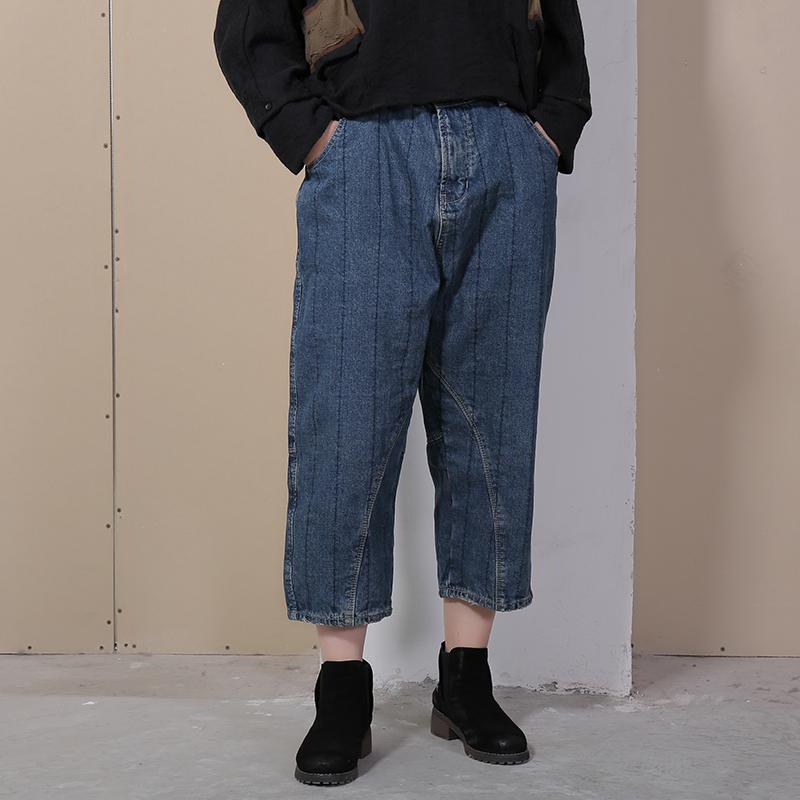 Spring Loose Deep Crotch Denim Jeans