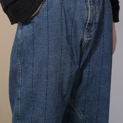 Spring Loose Deep Crotch Denim Jeans