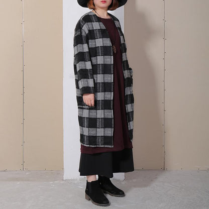 Spring Loose Lattice Casual Thin Women Coat
