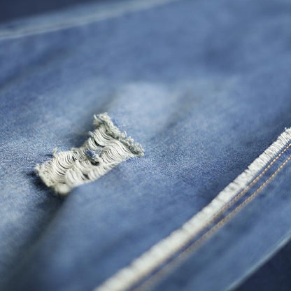 Spring Loose Washed Hole Women Jeans