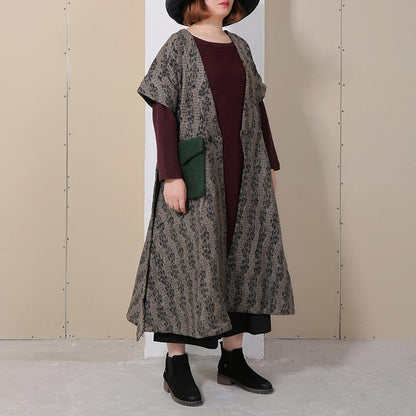Spring Spliced Loose Short Sleeve Women Coat