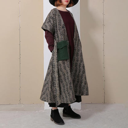 Spring Spliced Loose Short Sleeve Women Coat