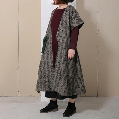 Spring Spliced Loose Short Sleeve Women Coat