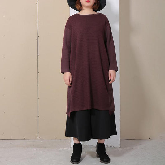 Spring Stripe Irregular Loose Women Dress