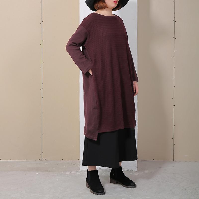 Spring Stripe Irregular Loose Women Dress