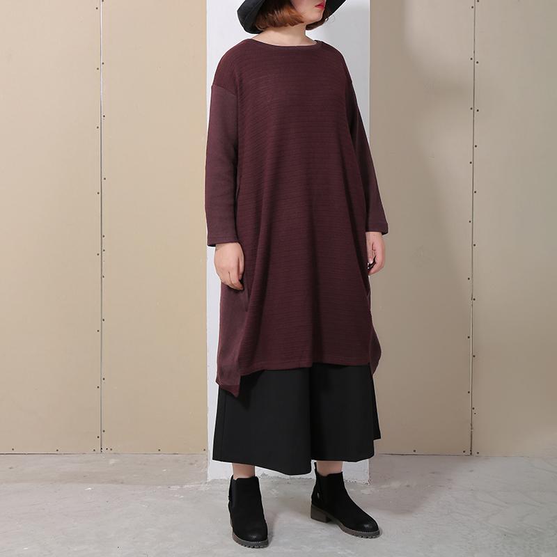 Spring Stripe Irregular Loose Women Dress