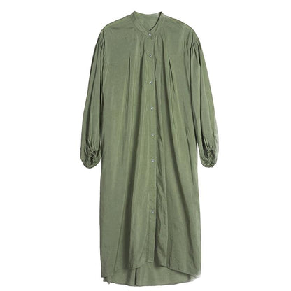 Spring Women Plus Size Long Sleeve Pullover Stand  Dress