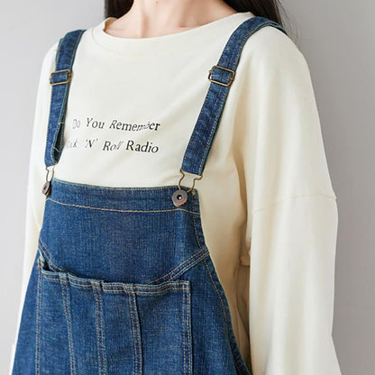 Square Patchwork Casual Adjustable Jumpsuit