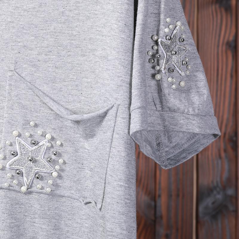 Star And Pearls Casual Loose Dress