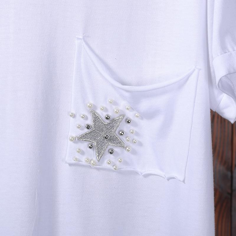 Star And Pearls Casual Loose Dress