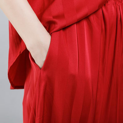 Stripe Silky Comfortable Two Piece Set