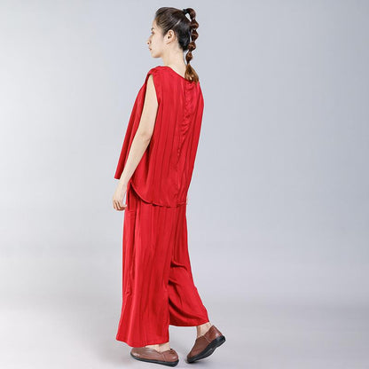Stripe Silky Comfortable Two Piece Set