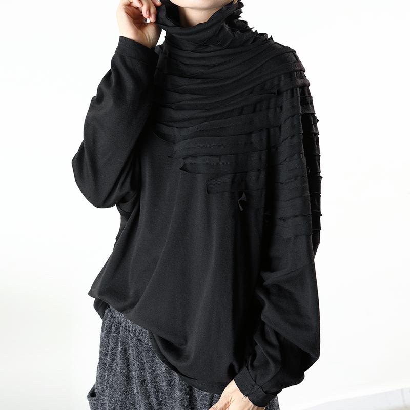 Striped Patch Casual Comfortable Thermal Blouse