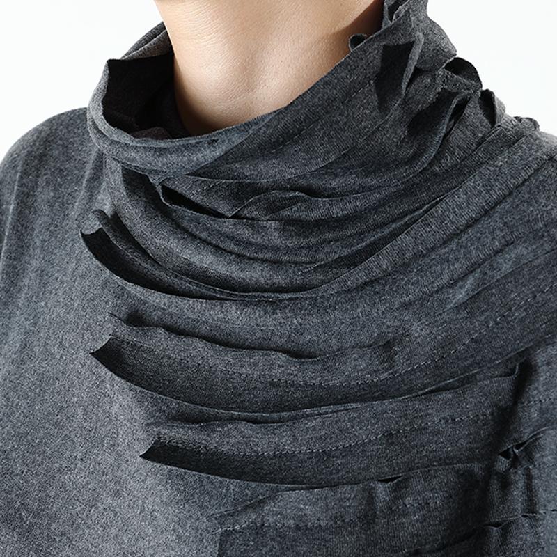 Striped Patch Casual Comfortable Thermal Blouse