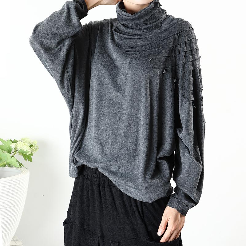 Striped Patch Casual Comfortable Thermal Blouse