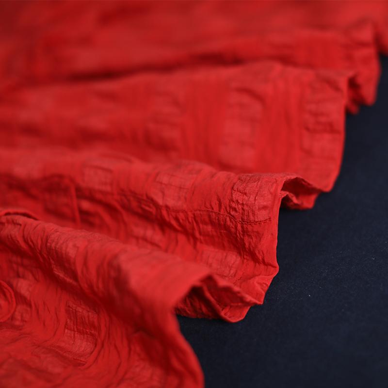 Striped Short Sleeve Cotton Round Neck Blouse