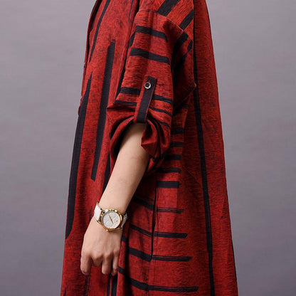Striped V-Neck Casual Two Piece Set
