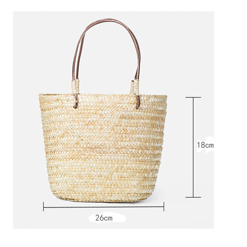 Summer Women Durable Weave Straw Beach Bag