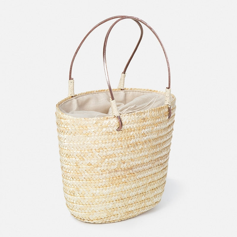 Summer Women Durable Weave Straw Beach Bag