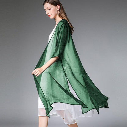 Summer Casual Short Sleeve Plus Size Coat
