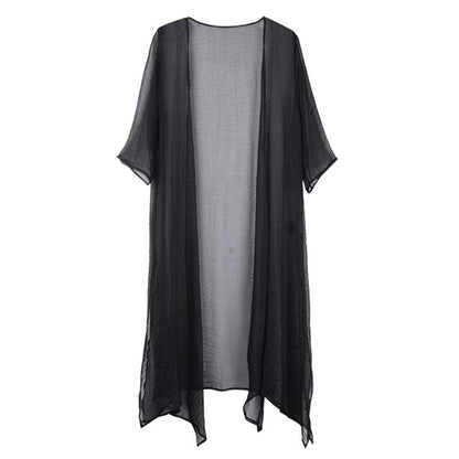 Summer Casual Short Sleeve Plus Size Coat