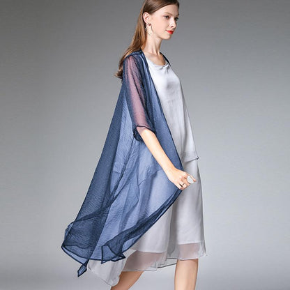 Summer Casual Short Sleeve Plus Size Coat