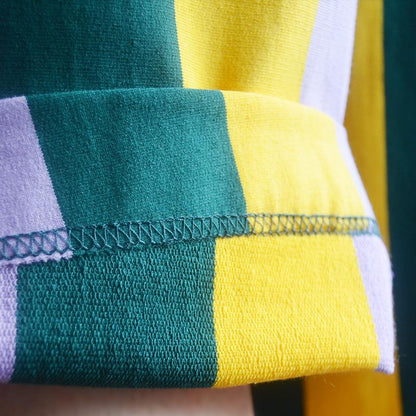 Summer Colored Stripes Casual Loose Shorts