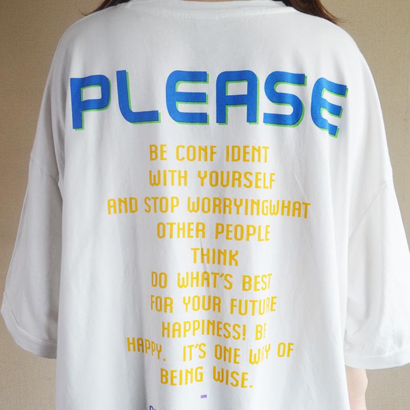 Summer Cotton New Literary Print Half Shirt