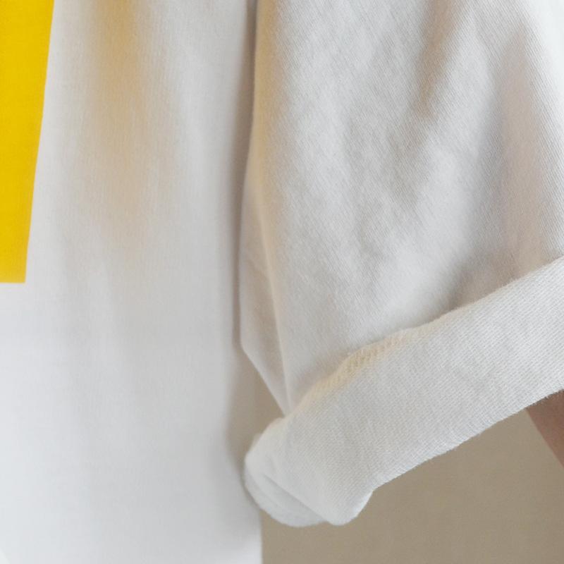 Summer Cotton New Literary Print Half Shirt