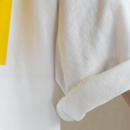 Summer Cotton New Literary Print Half Shirt