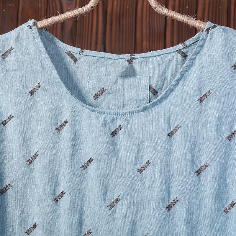 Summer Embroidery Casual Loose Comfortable Vest