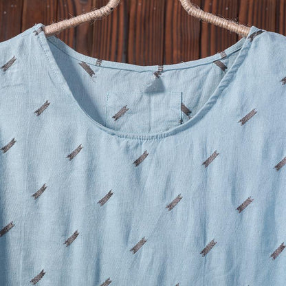 Summer Embroidery Casual Loose Comfortable Vest