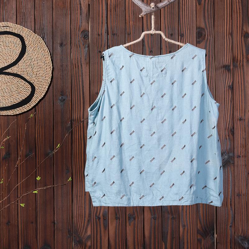 Summer Embroidery Casual Loose Comfortable Vest