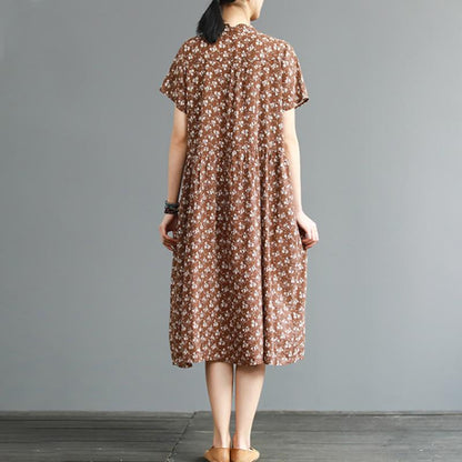 Summer Exquisite Vintage Printed Elegant Dress