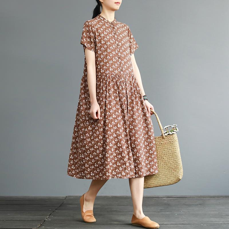 Summer Exquisite Vintage Printed Elegant Dress