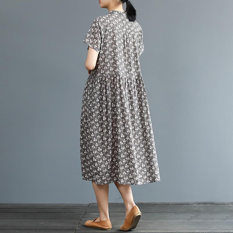 Summer Exquisite Vintage Printed Elegant Dress