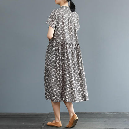 Summer Exquisite Vintage Printed Elegant Dress