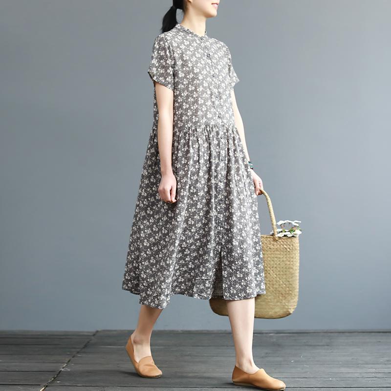 Summer Exquisite Vintage Printed Elegant Dress