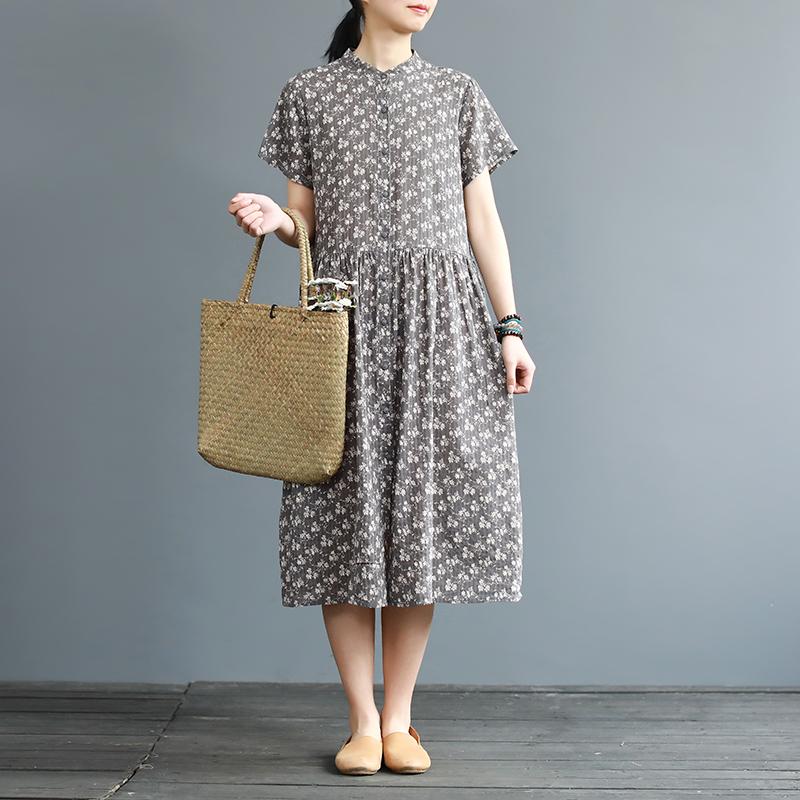 Summer Exquisite Vintage Printed Elegant Dress