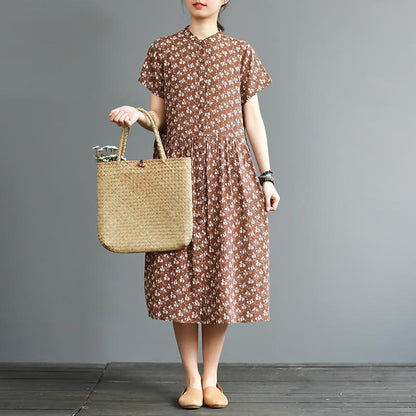 Summer Exquisite Vintage Printed Elegant Dress