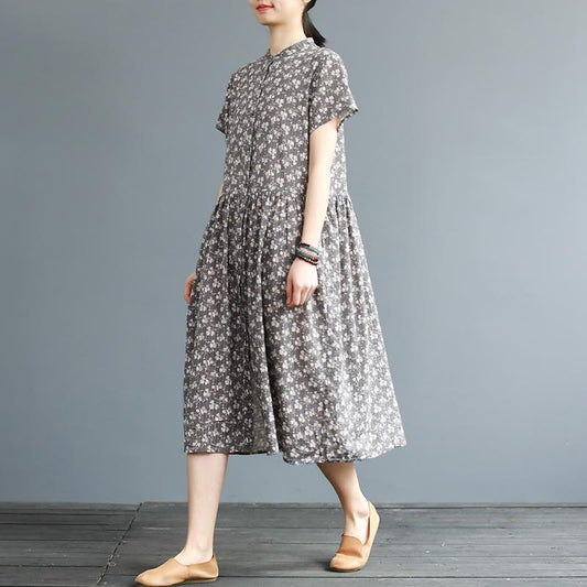 Summer Exquisite Vintage Printed Elegant Dress