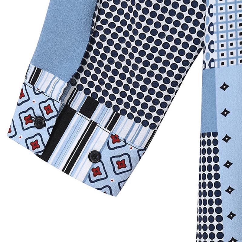Summer Fashion Loose Printed Shirt Dress
