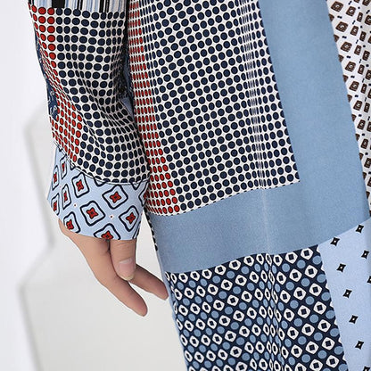 Summer Fashion Loose Printed Shirt Dress