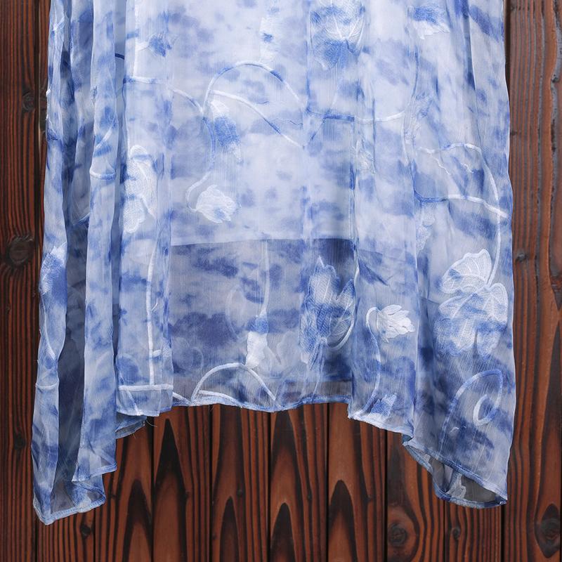 Summer Floral Printing Casual Sleeveless Loose Dress