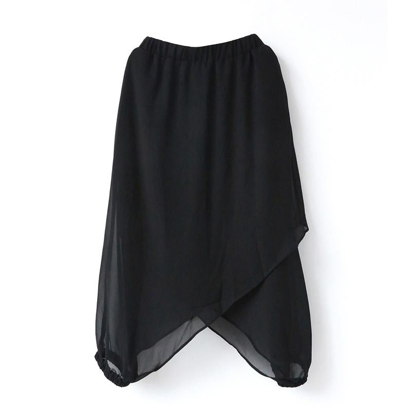 Summer Irregular Chiffon Wide-leg Pants