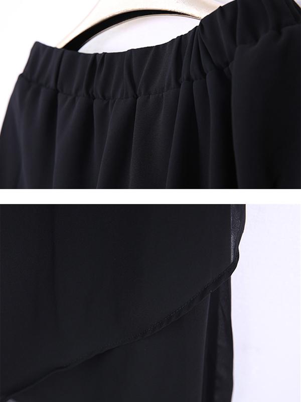 Summer Irregular Chiffon Wide-leg Pants