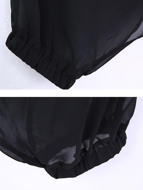 Summer Irregular Chiffon Wide-leg Pants