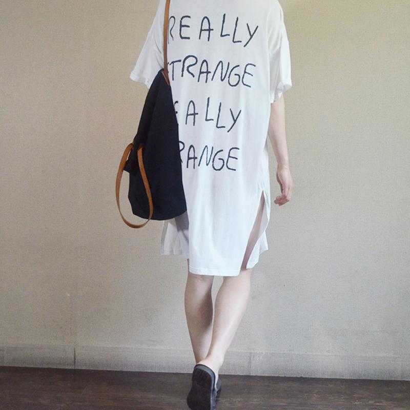 Summer Loose Letter Casual Straight Dress