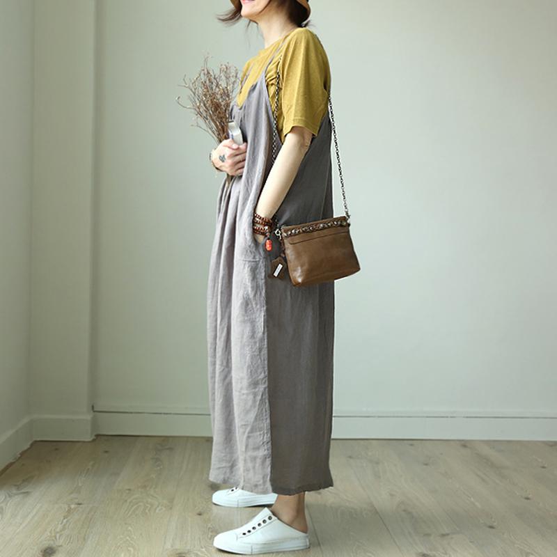 Summer Nice And Cool Solid Color Slip Dress