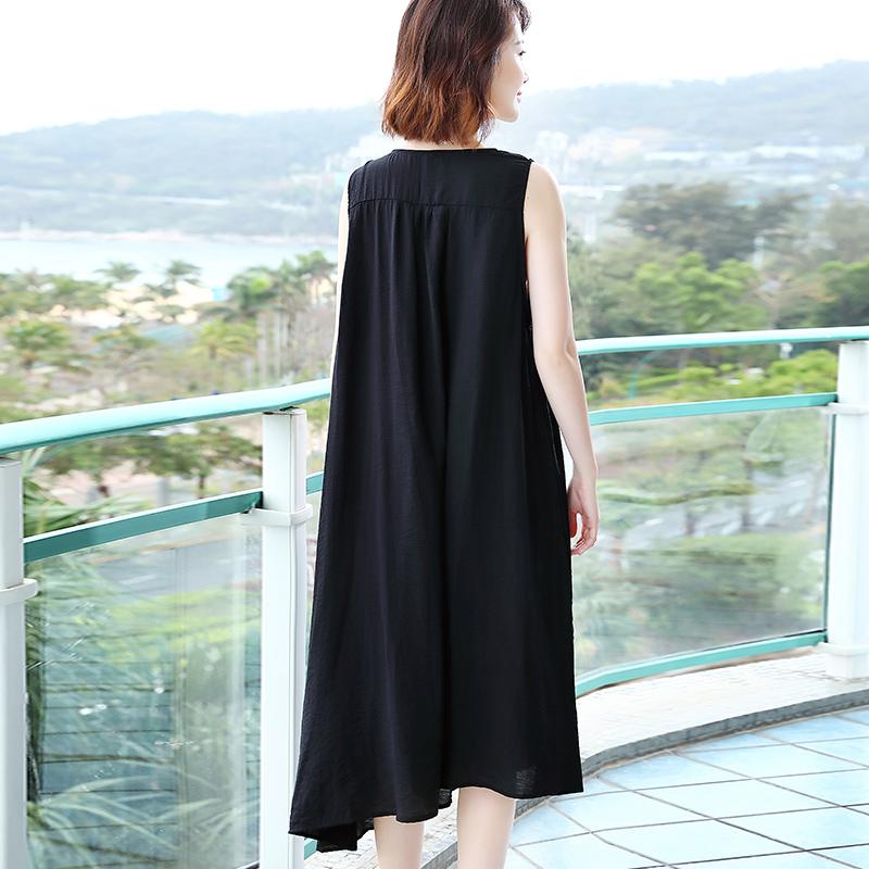 Summer Sleeveless Beach Vacation Loose Dress